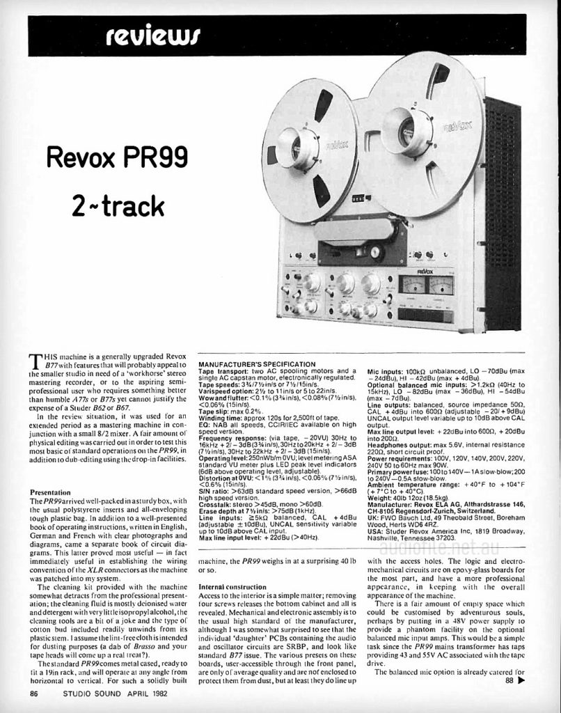 PR99 review p1 A4w