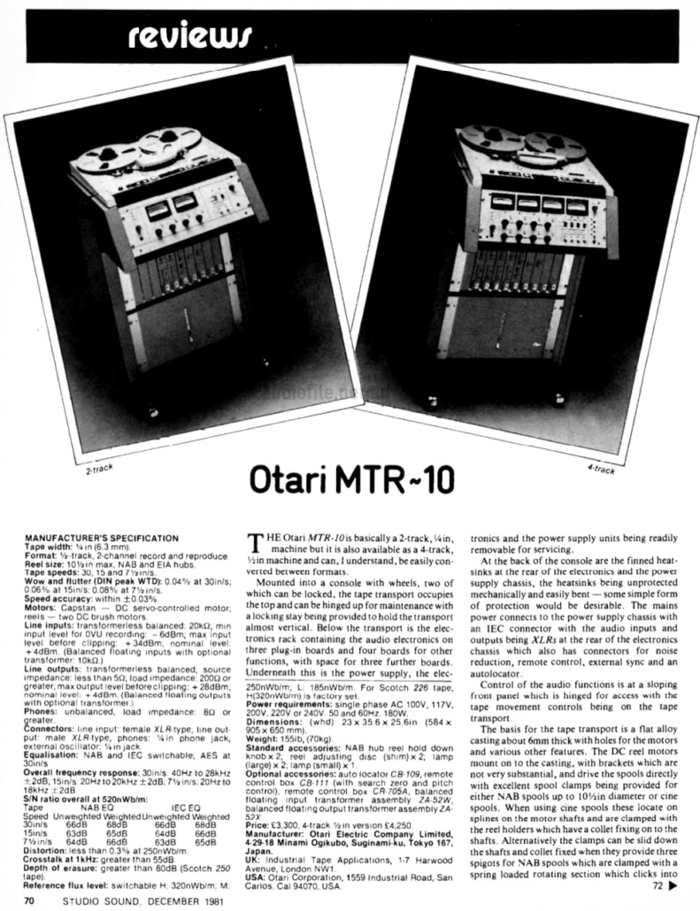 MTR10 Review